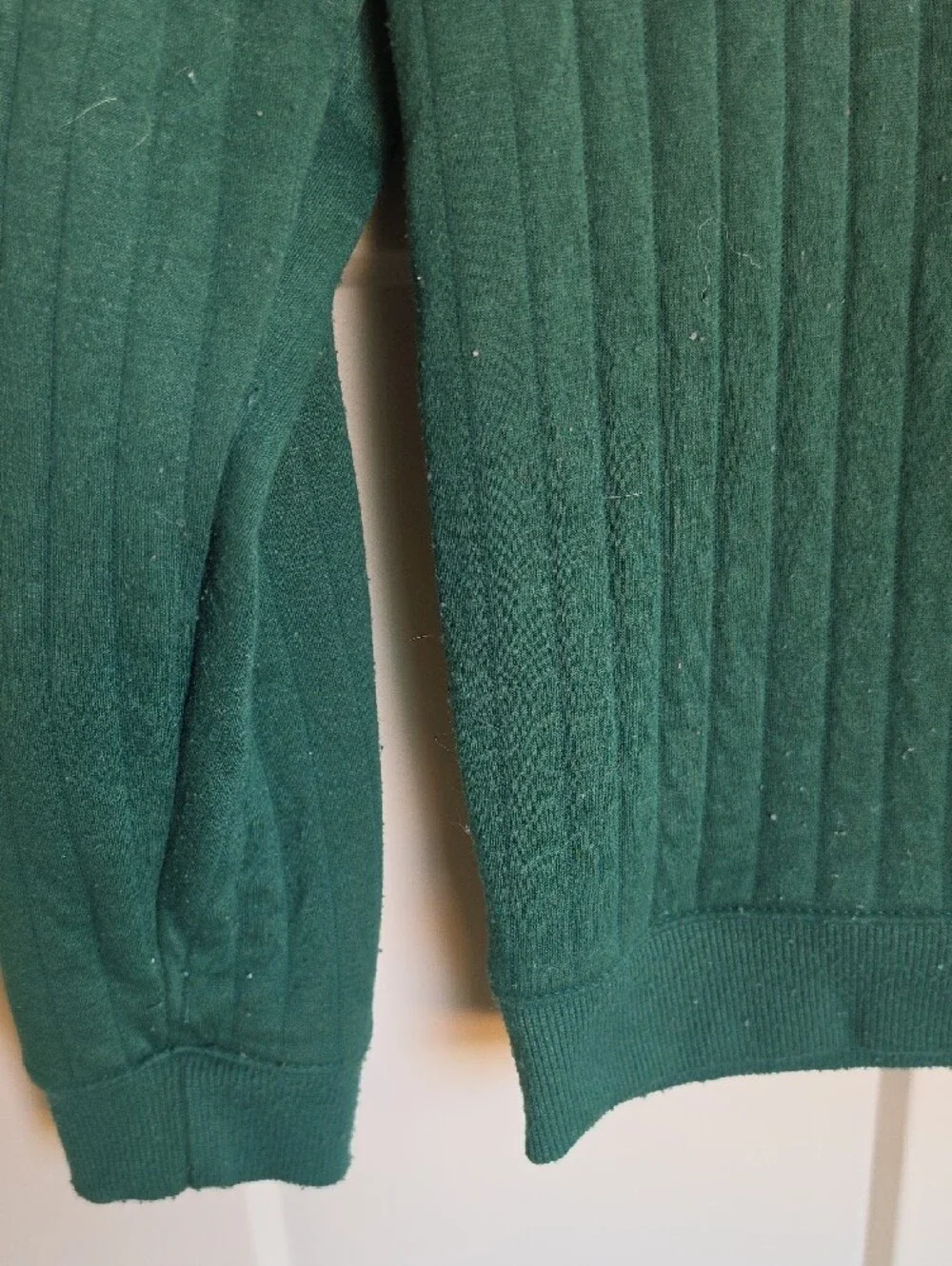 Ribbed Crewneck Sweater - Dark Green